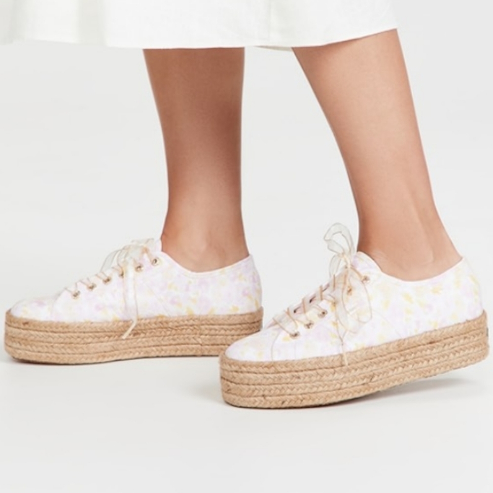 Superga LoveShackFancy Flower Rope Espadrilles